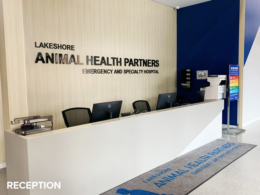 Reception - Lakeshore Animal Health Partner, Mississauga, Ontario